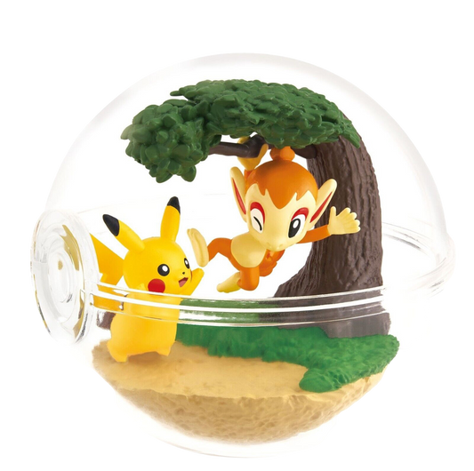 PIKACHU & CHIMCHAR - Pokemon Re-Ment Terrarium Collection 12 (NEW) Figure #1