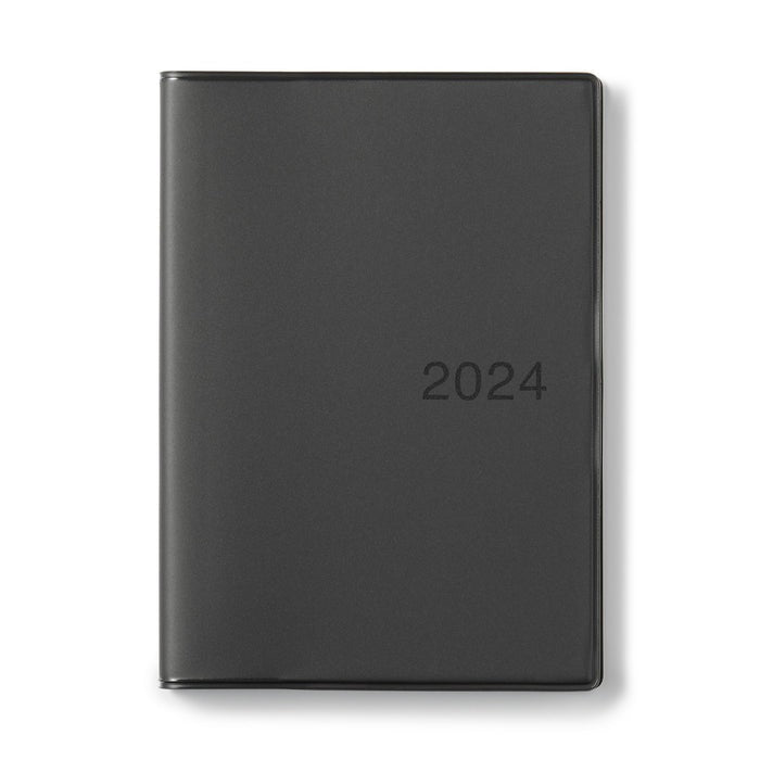 MUJI 2024 Monthly Weekly Yearly Planner DARK GRAY B6 (Starts December 23) USA