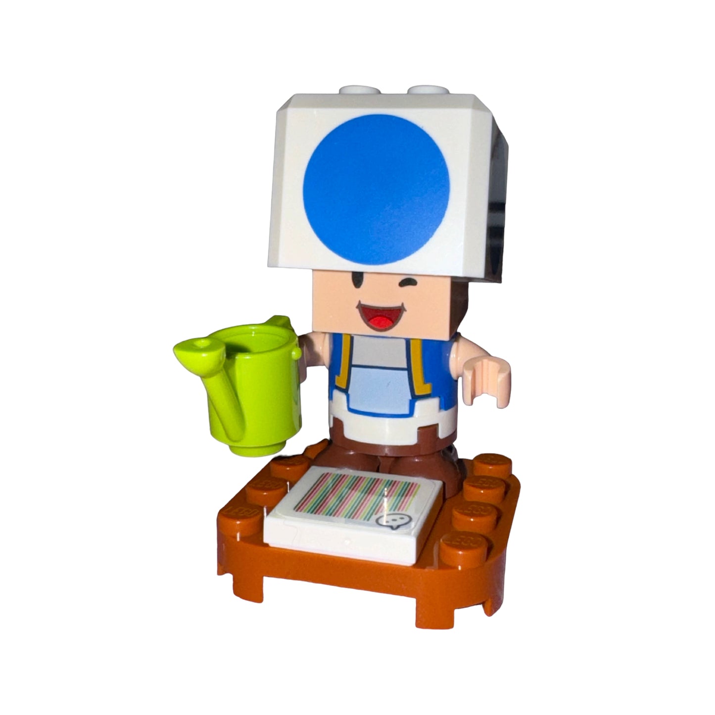 BLUE TOAD Winking Minifigure (LEGO Super Mario) NEW Unsealed / RARE From #71419