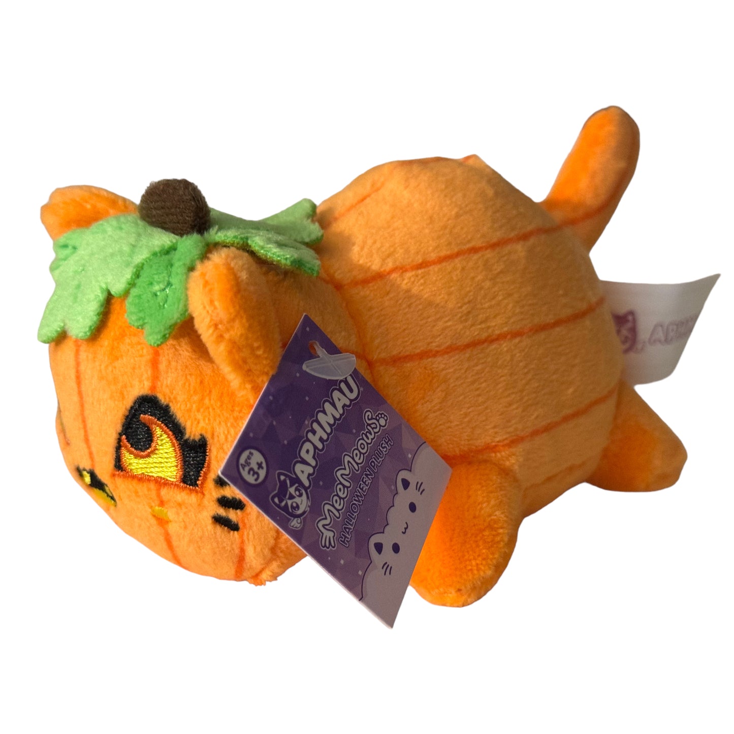 JACK O LANTERN PUMPKIN CAT - MeeMeows 4" Halloween Mini Plush - Aphmau (NEW)