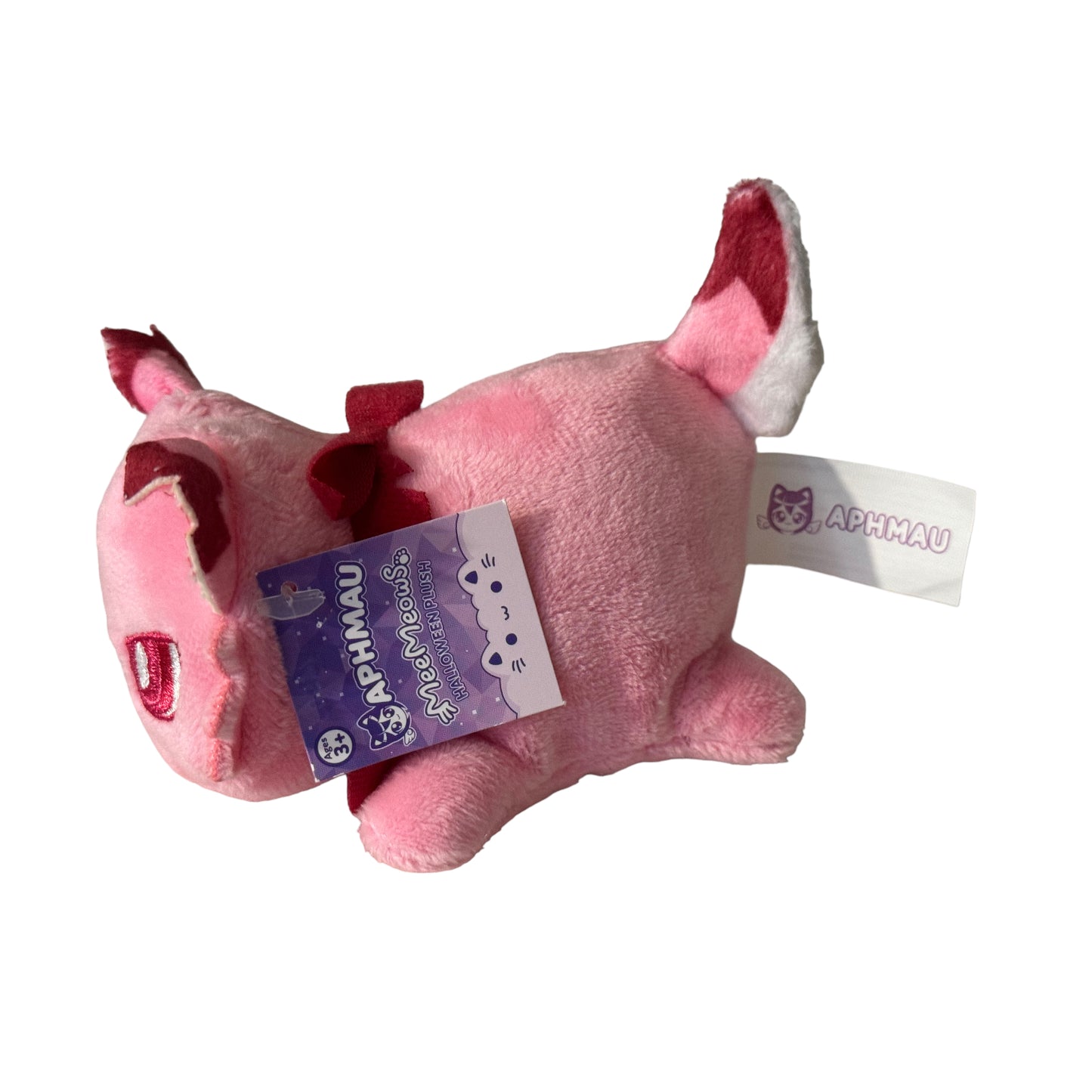 PINK WEREWOLF CAT - MeeMeows 4" Halloween Mini Plush - Aphmau (NEW) RARE 2023 Ed