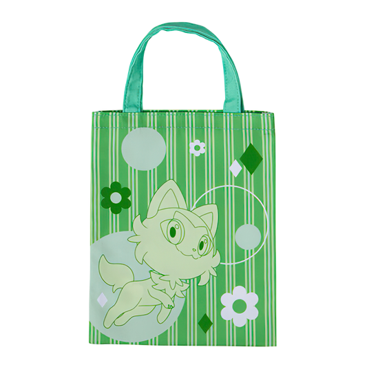 SPRIGATITO - Pokemon TOTE BAG 10" x 8" Collection 5 BANDAI Gashapon (NEW) USA!