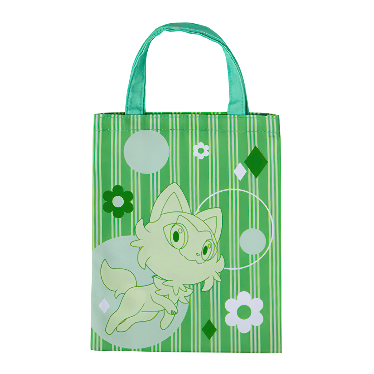 SPRIGATITO - Pokemon TOTE BAG 10" x 8" Collection 5 BANDAI Gashapon (NEW) USA!