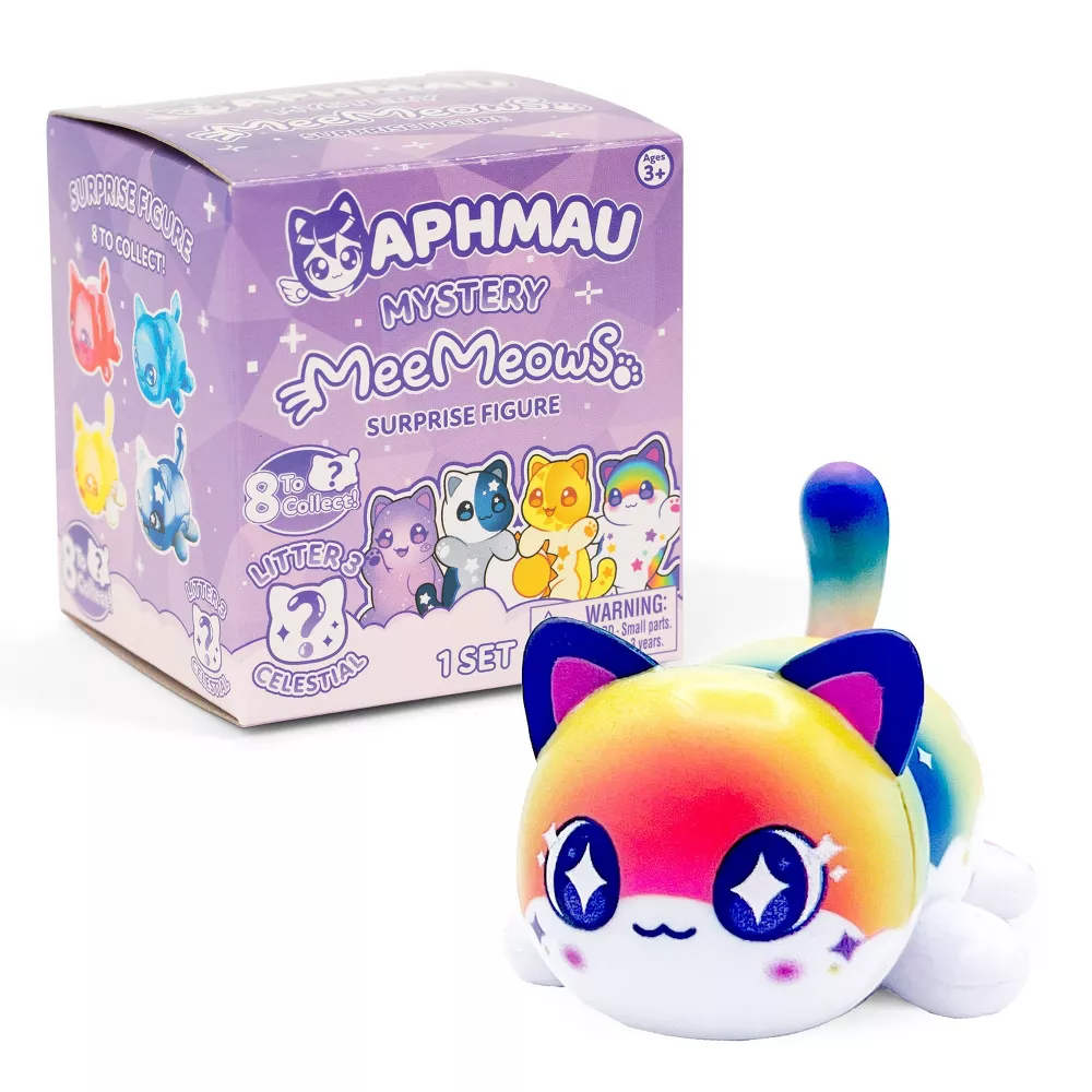 RAINBOW CAT - MeeMeows Mystery Cat Figure Litter 3 from Aphmau (NEW) Cute Kitty