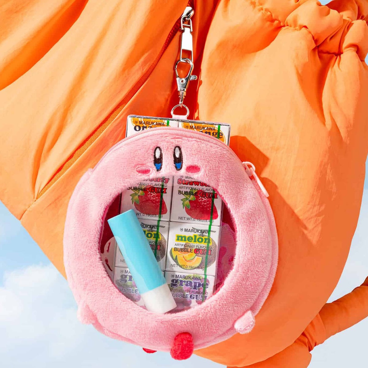Kirby Mouthful Mode Pouch - Ring Mouth Mini Ita Bag (NEW) SK JAPAN