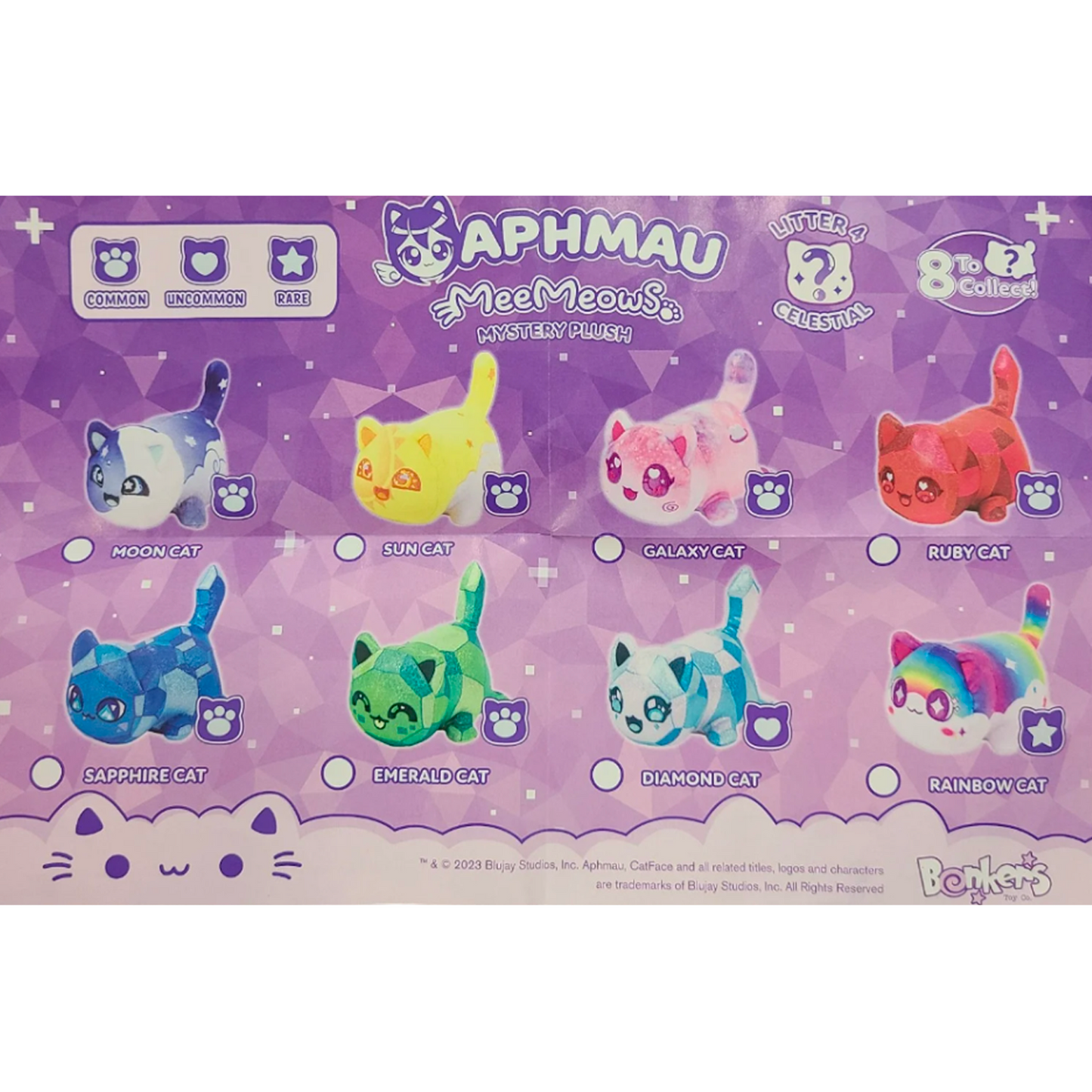 RAINBOW CAT - MeeMeows Litter 4 from Aphmau (BRAND NEW) VERY RARE Kitty Plushie!