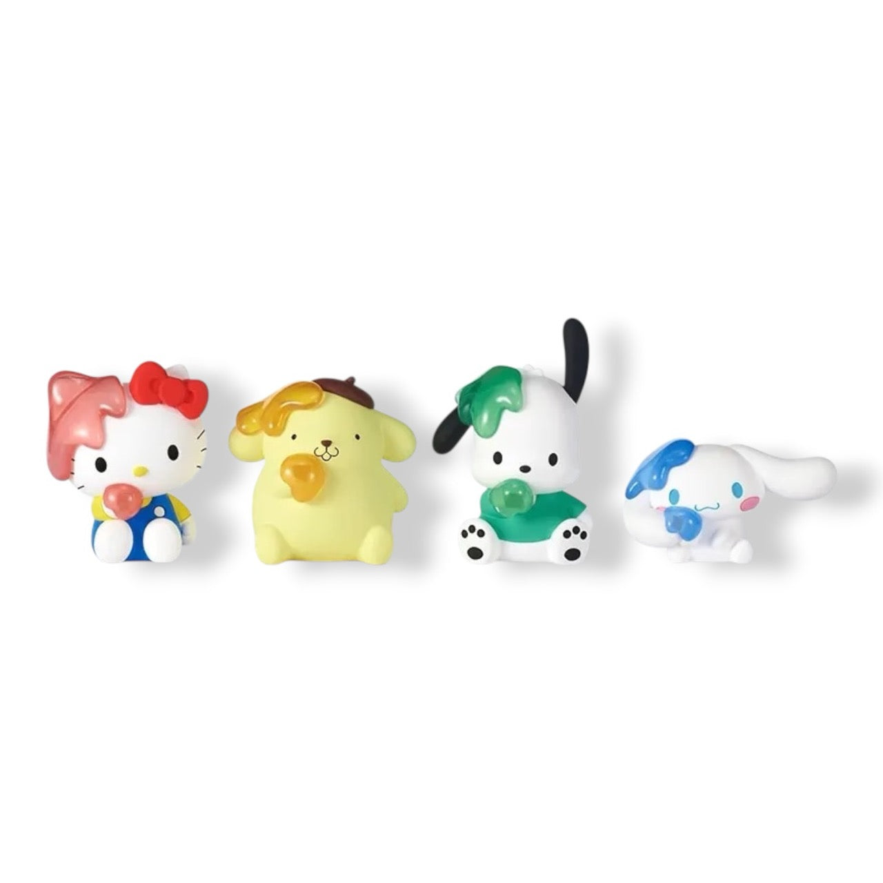 SANRIO Jam Jelly Figures FULL SET of 4 Gacha Capsules (NEW, 2024) Hello Kitty & Friends
