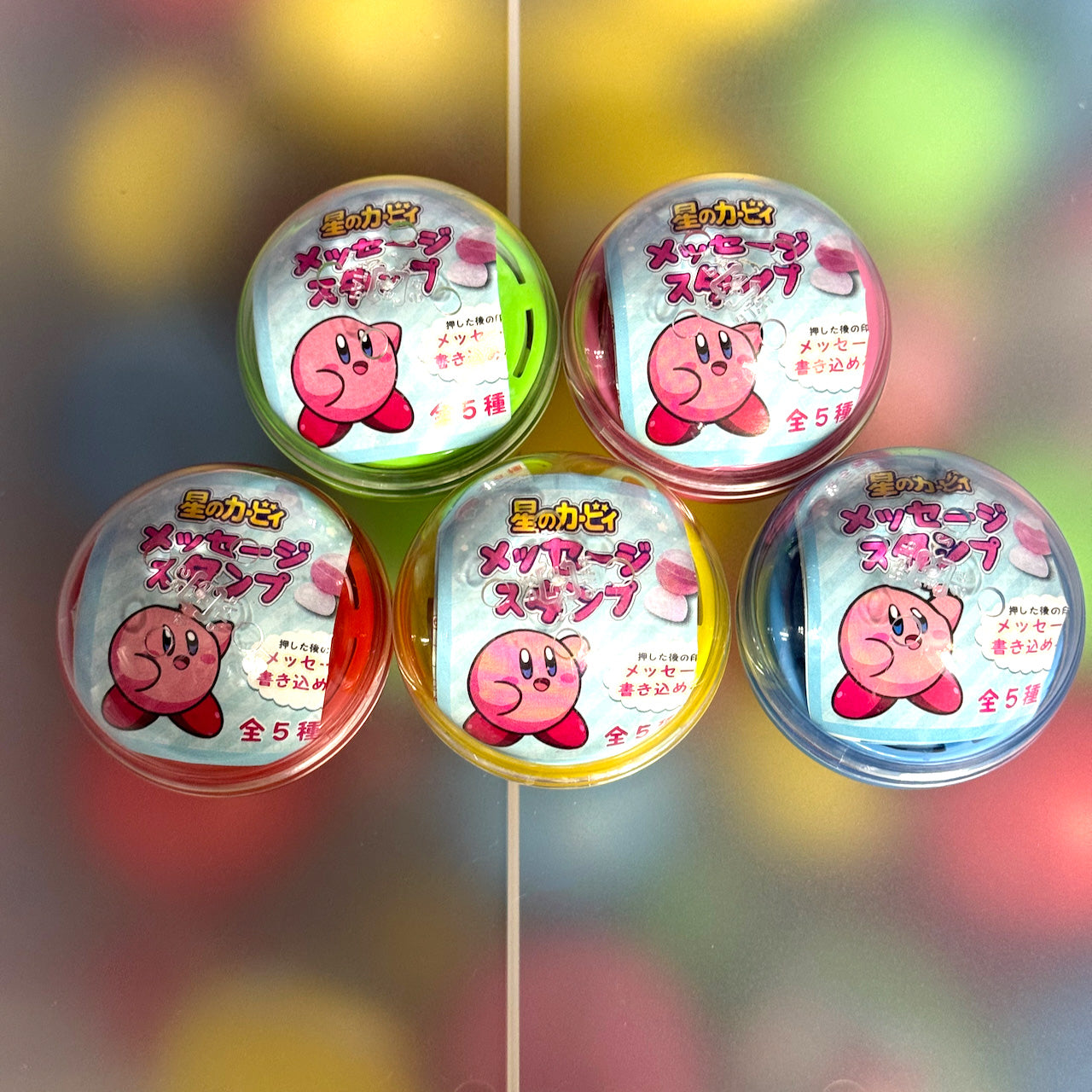 KIRBY STAMPS Gashapon Collection - Office & Memo (NEW) FULL COLLECTION - All 5!