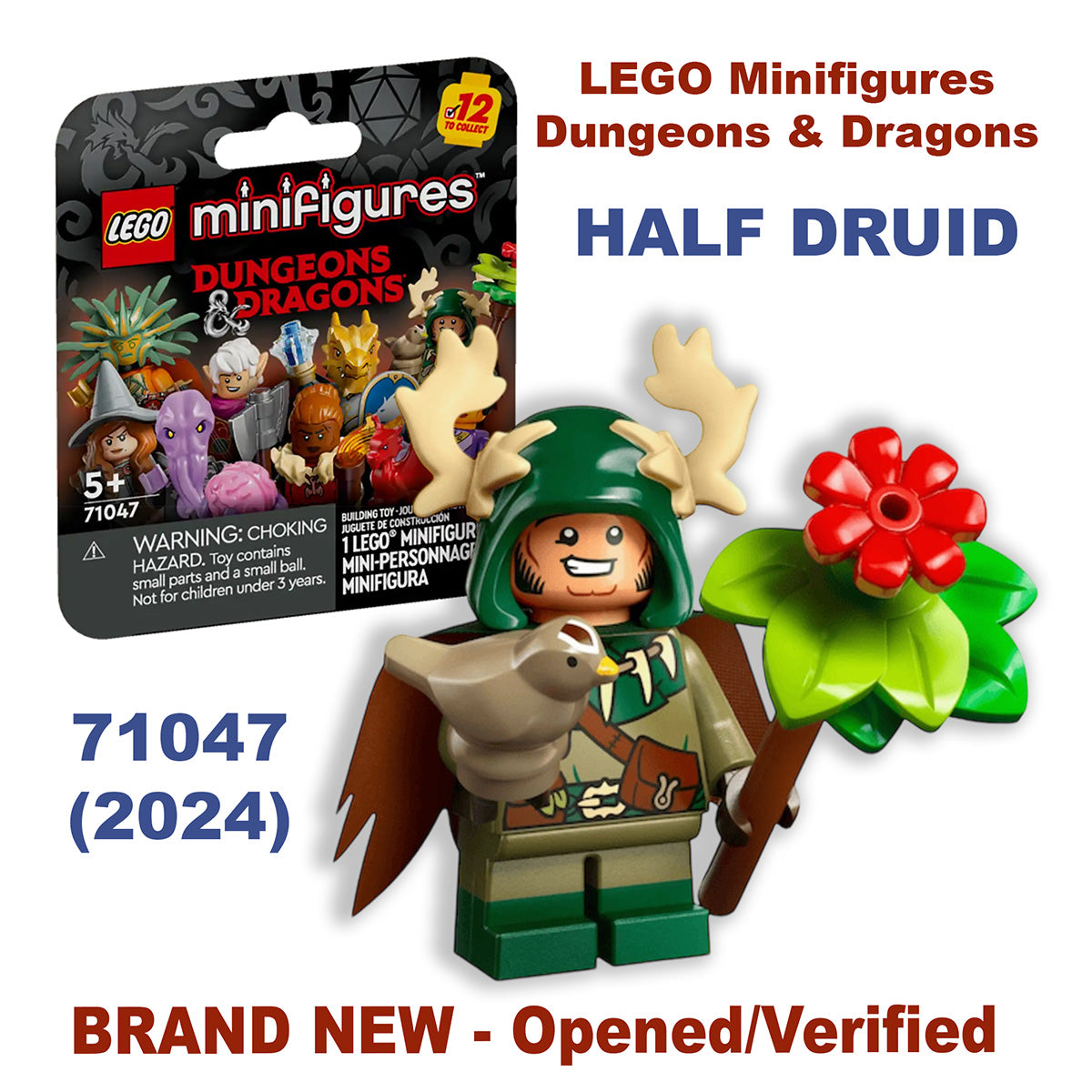 HALF DRUID - LEGO Dungeons & Dragons Minifigure (NEW) #71407 - Unsealed / Verified