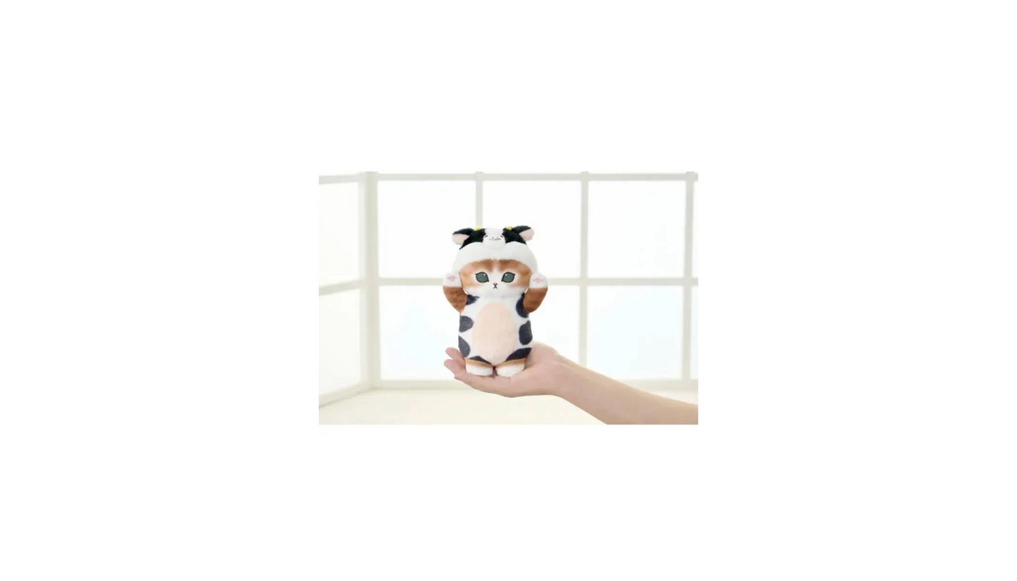 MOFUSAND COW CAT PLUSH 7" SS (NEW) Authentic Japanese Product - USA SHIP! NWT