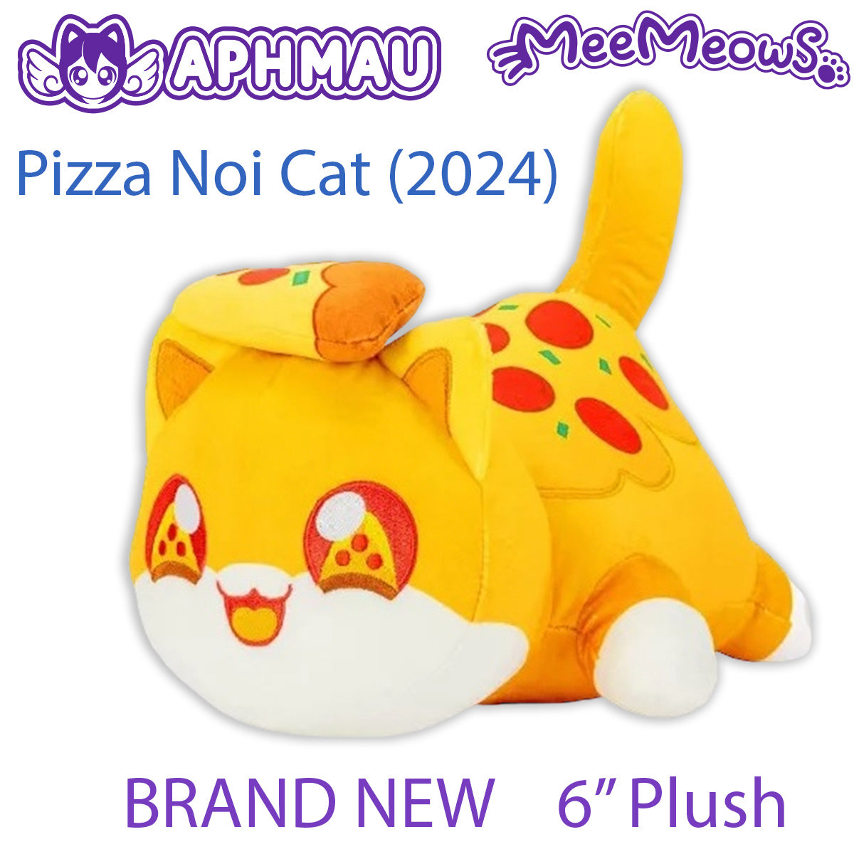 PIZZA NOI CAT - MeeMeows Aphmau & Friends Series 2 (NEW) 6" Plush - 2024 Edition