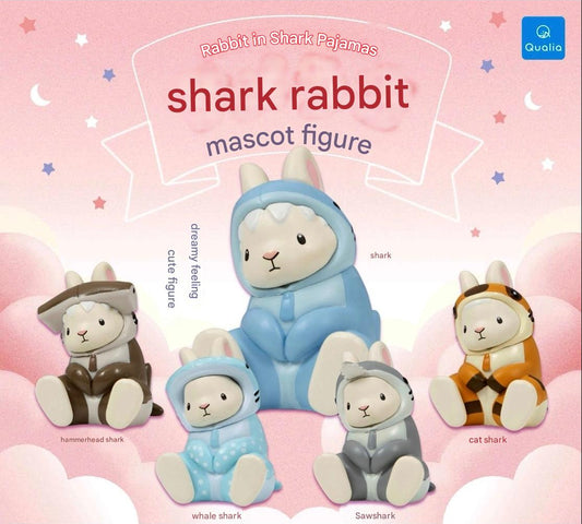 SHARK x RABBIT in Pajamas Mascot Figures - Qualia Gashapon (NEW) Gacha Capsules