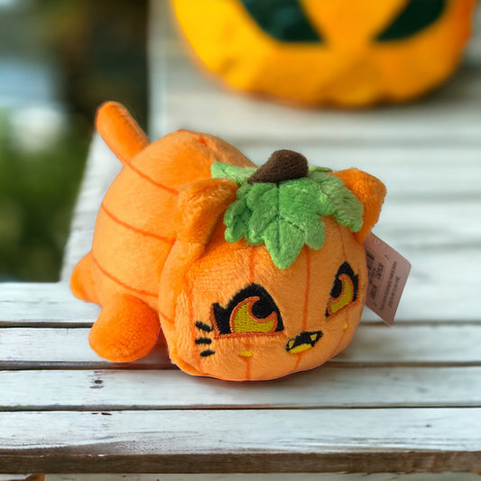 JACK O LANTERN PUMPKIN CAT - MeeMeows 4" Halloween Mini Plush - Aphmau (NEW)