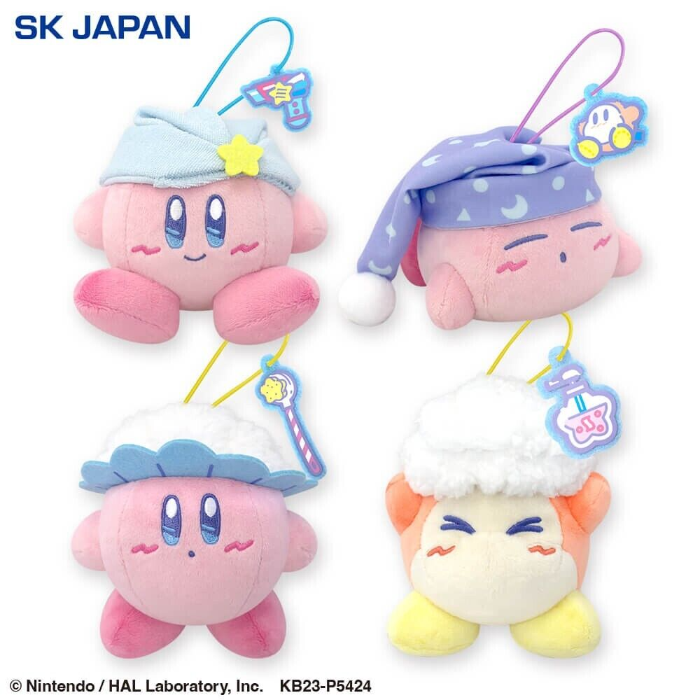 SLEEPY KIRBY w/ WADDLE DEE Plush - Sweet Dreams 2023 (NEW) Japan Exclusive Toy