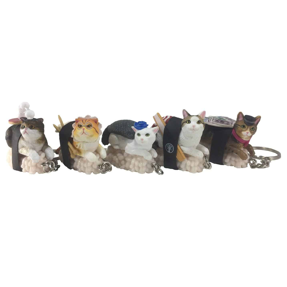 All five Sushi Cat Nekozushi Version 2 designs; sold individually