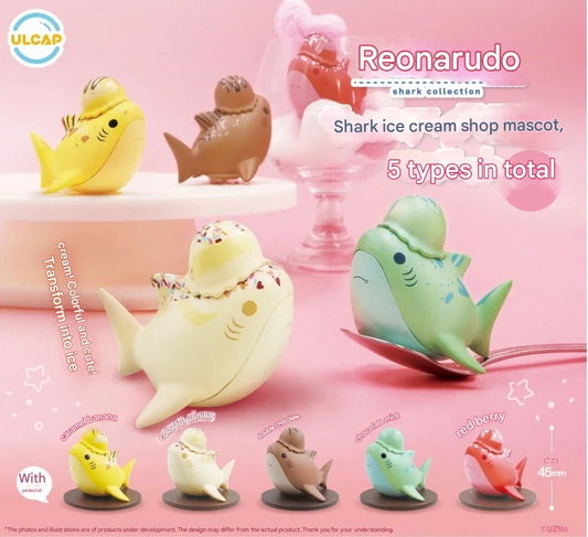 SHARK x ICE CREAMS Leonardo Ulcap Gashapon Capsule Figures (NEW) (Choose Your Own)