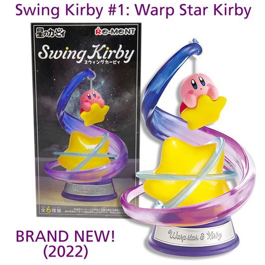 WARP STAR & KIRBY - Kirby Swing Collection RE-MENT Figure #1 (NEW) 2022 - USA!