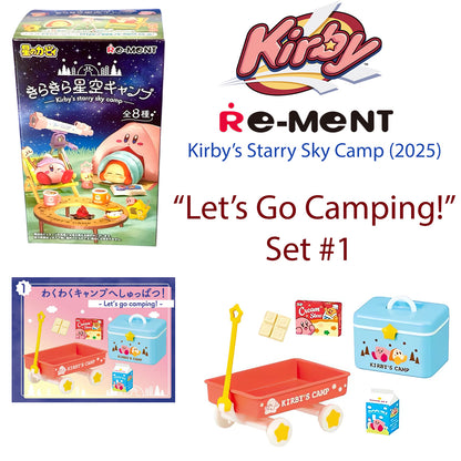 LET'S GO CAMPING - Kirby's Starry Sky Camp RE-MENT Collectible Set (NEW) 2025