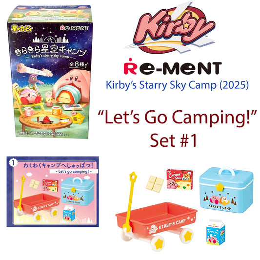 LET'S GO CAMPING - Kirby's Starry Sky Camp RE-MENT Collectible Set (NEW) 2025