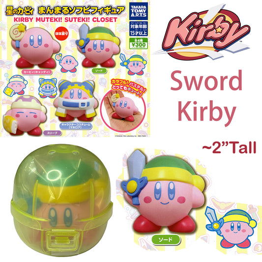 SWORD KIRBY - KIRBY Suteki! Muteki! Closet Collection LARGE GASHAPON (NEW)