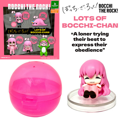 COWERING LONER Bocchi the Rock - A Lot Of Bocchi-Chan Gashapon #4 (NEW) FIGURE