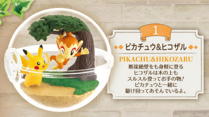 PIKACHU & CHIMCHAR - Pokemon Re-Ment Terrarium Collection 12 (NEW) Figure #1