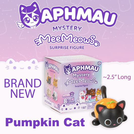 PUMPKIN CAT - MeeMeows Mystery Cat Figure from Aphmau (NEW) Litter 2