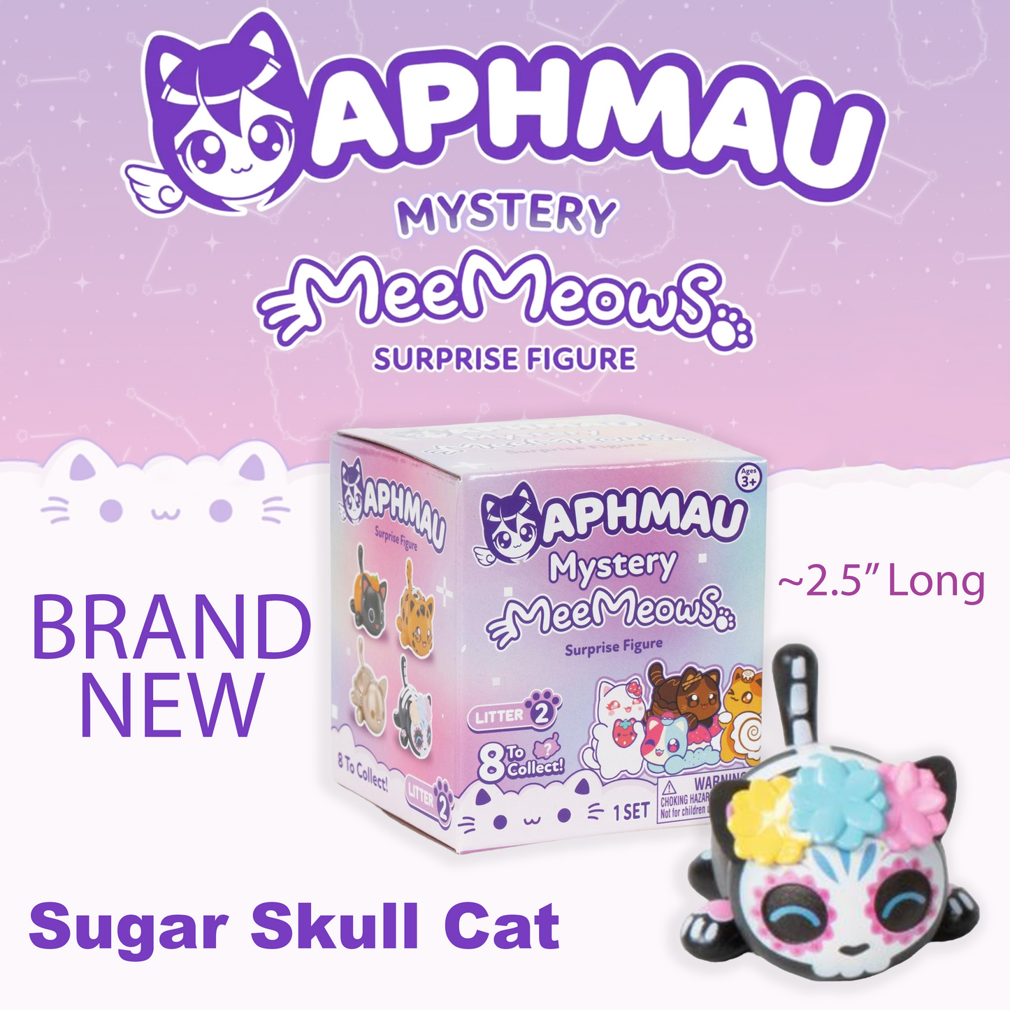 PANCAKE CAT - MeeMeows Mystery Cat Figure from Aphmau (NEW) Litter 2 Collectible