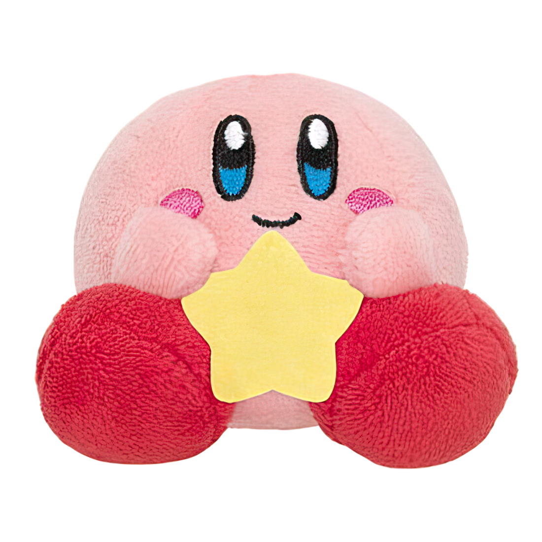 KIRBY WITH STAR - KIRBY'S DREAM LAND Gashapon Sitting Plush Mascot (NEW) USA