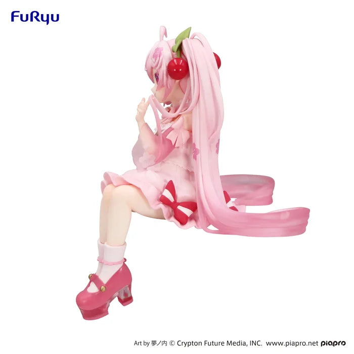 SAKURA MIKU 2025 Anime Noodle Stopper Figure (NEW) Hatsune Miku FuRyu Prize Figure