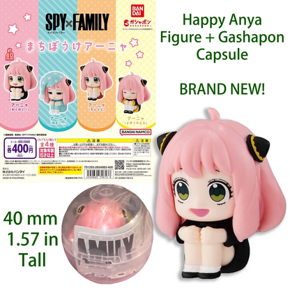 HAPPY ANYA FORGER - SPY x FAMILY Machibouke BANDAI Gashapon Figure (BRAND NEW)