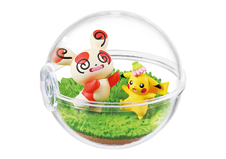 PIKACHU & SPINDA - Pokemon Terrarium Collection Happy Days RE-MENT #1 (NEW)