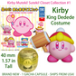 KIRBY KING DEDEDE COSTUME - KIRBY'S SUTEKI MUTEKI! Gashapon Capsule Figure (NEW)