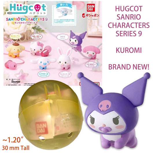 KUROMI - HUGCOT Sanrio Characters 9 - BanDai Gashapon Figure (NEW) USA SHIP