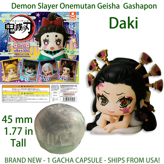 DAKI - DEMON SLAYER Onemutan GEISHA Stasto Gashapon Gacha Figure (NEW) USA!