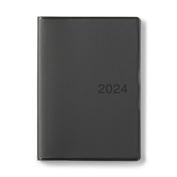 MUJI 2024 Monthly Weekly Yearly Planner DARK GRAY A5 (Starts December 23) USA