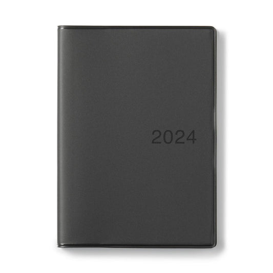 MUJI 2024 Monthly Weekly Yearly Planner DARK GRAY B6 (Starts December 23) USA