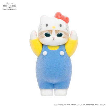 Mofusand x Sanrio Characters Mofumofu Flocked Figure Collection Vol. 1 Blind Box (NEW) [Sold Individually]