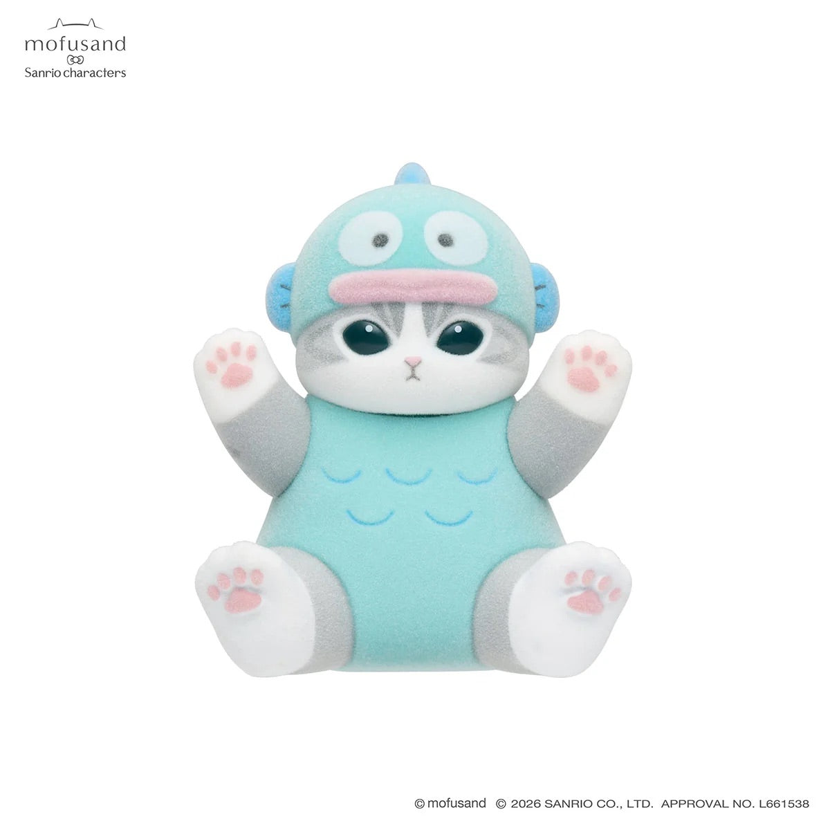 Mofusand x Sanrio Characters Mofumofu Flocked Figure Collection Vol. 1 Blind Box (NEW) [Sold Individually]