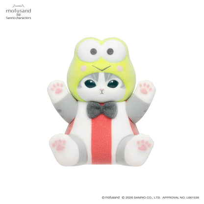 Mofusand x Sanrio Characters Mofumofu Flocked Figure Collection Vol. 1 Blind Box (NEW) [Sold Individually]
