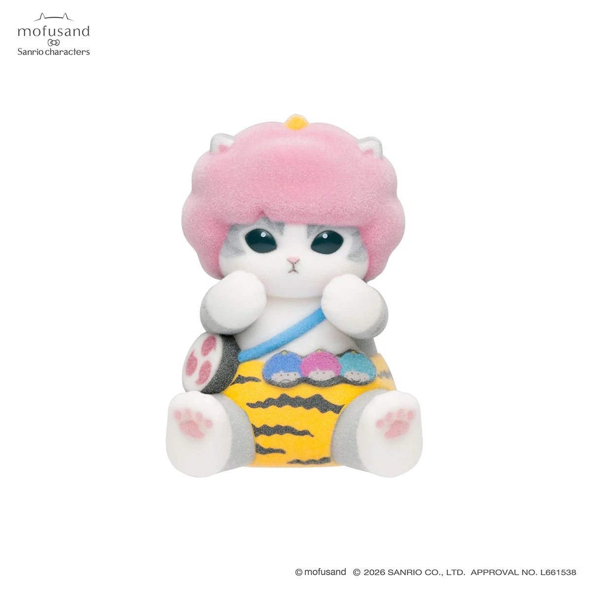 Mofusand x Sanrio Characters Mofumofu Flocked Figure Collection Vol. 1 Blind Box (NEW) [Sold Individually]