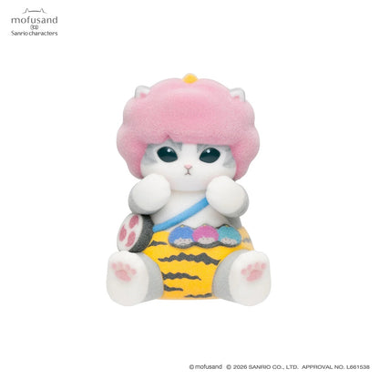 Mofusand x Sanrio Characters Mofumofu Flocked Figure Collection Vol. 1 Blind Box (NEW) [Sold Individually]
