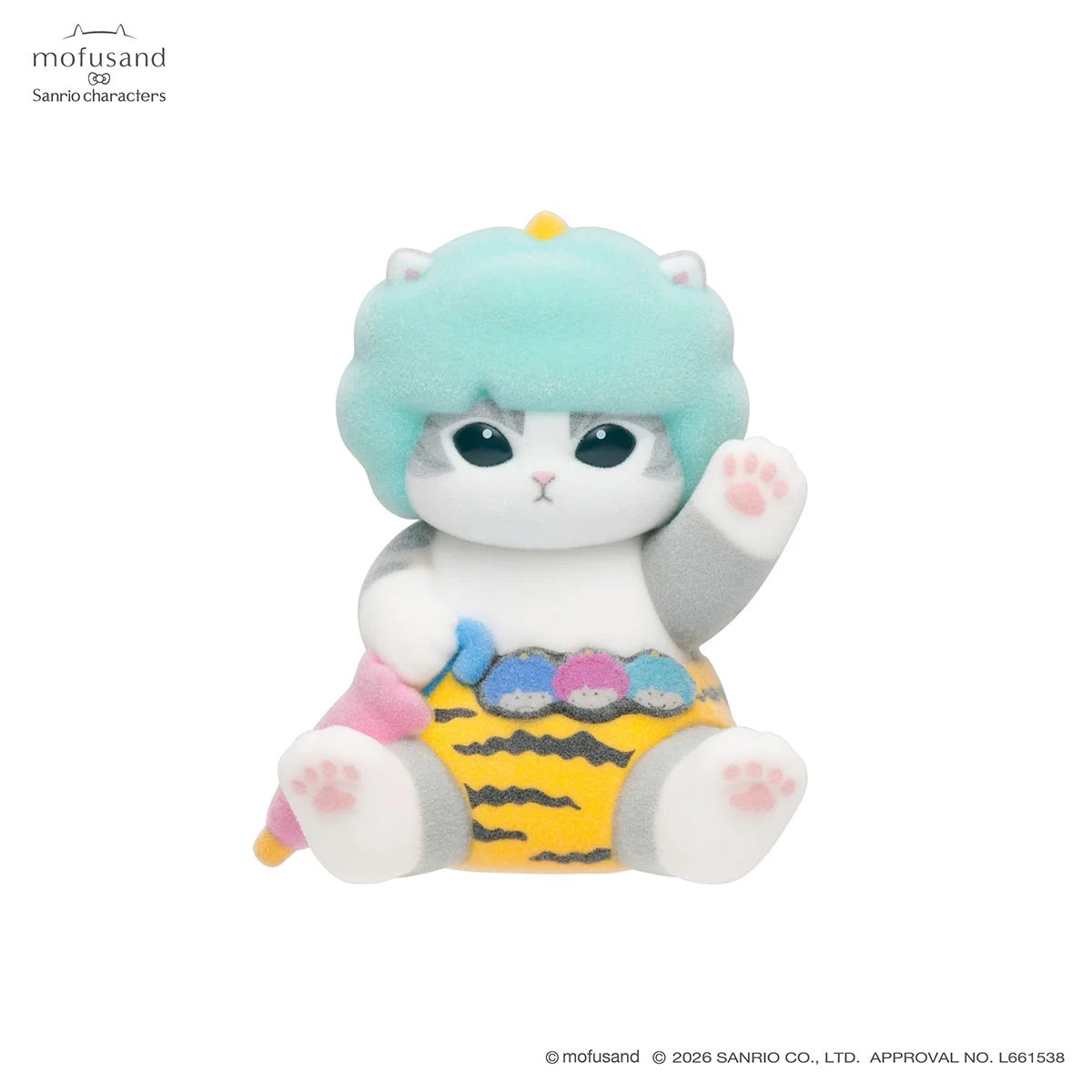 Mofusand x Sanrio Characters Mofumofu Flocked Figure Collection Vol. 1 Blind Box (NEW) [Sold Individually]