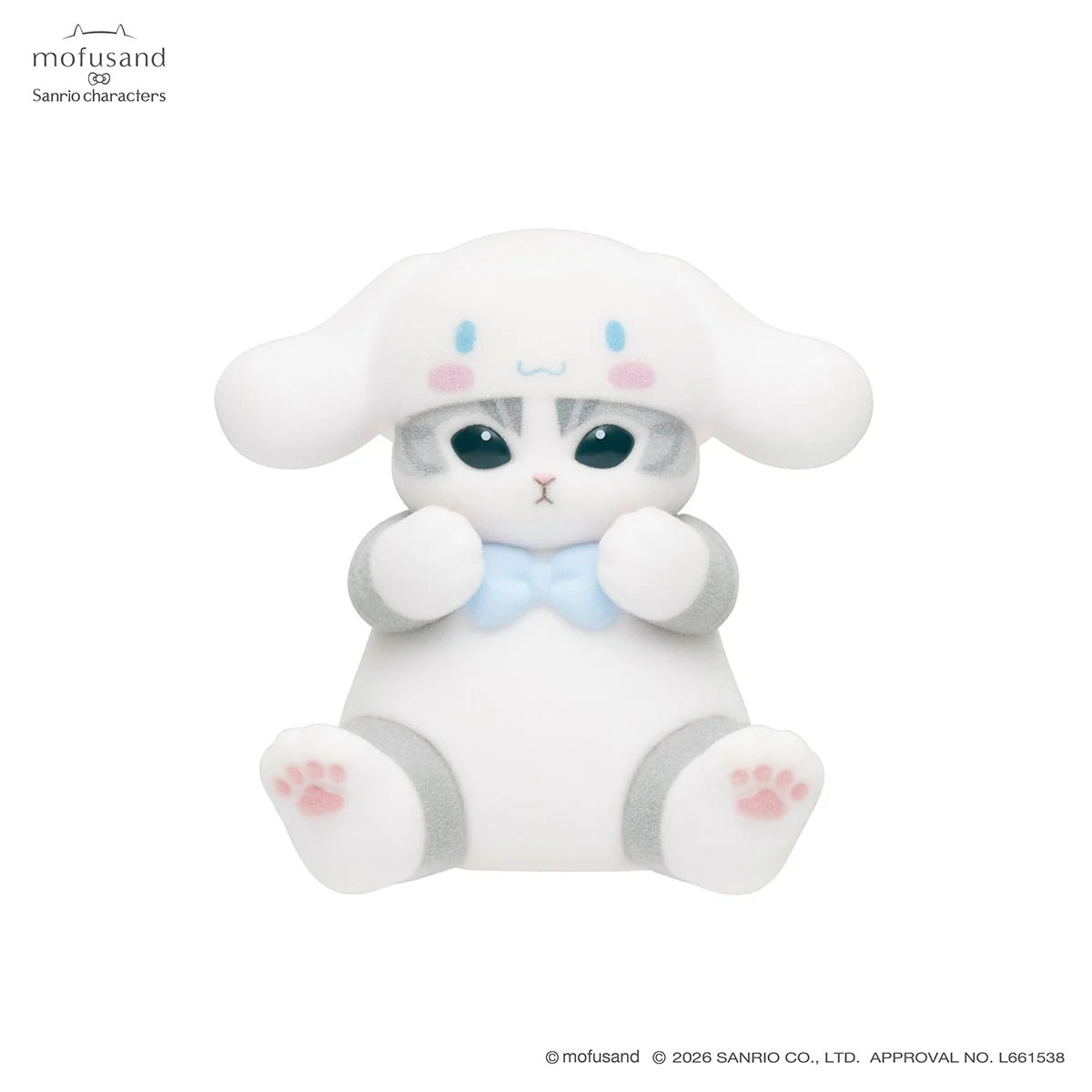 Mofusand x Sanrio Characters Mofumofu Flocked Figure Collection Vol. 2 Blind Box (NEW) [Sold Individually]