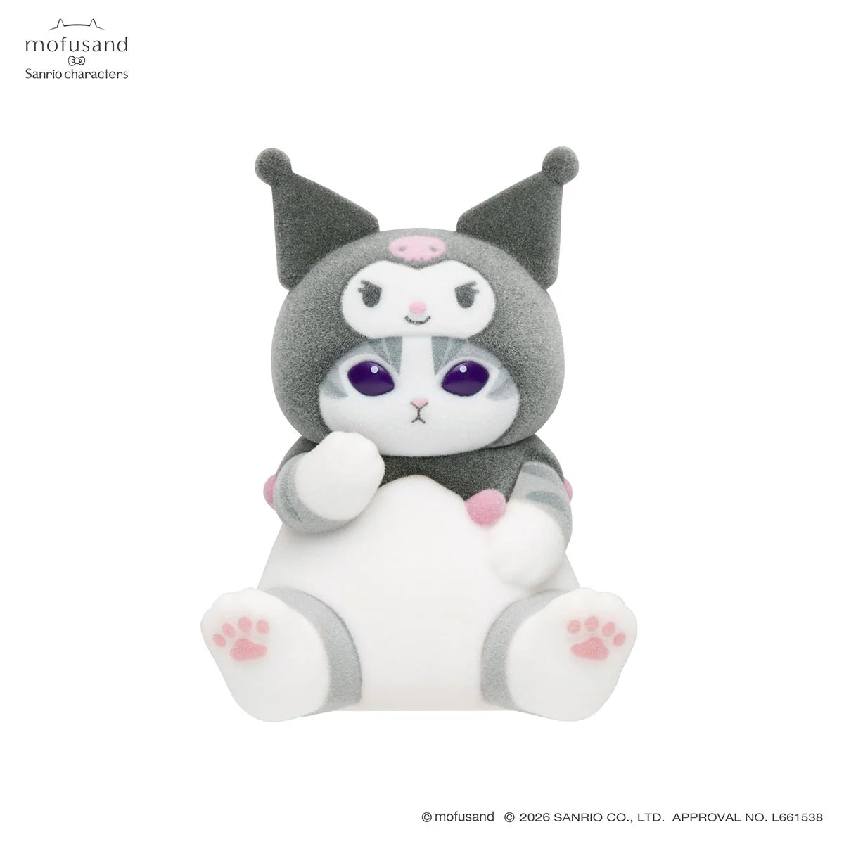 Mofusand x Sanrio Characters Mofumofu Flocked Figure Collection Vol. 2 Blind Box (NEW) [Sold Individually]