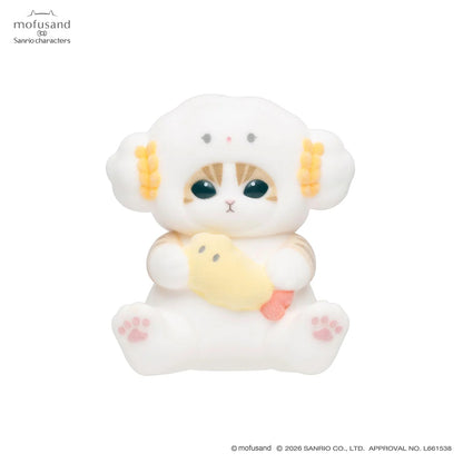 Mofusand x Sanrio Characters Mofumofu Flocked Figure Collection Vol. 2 Blind Box (NEW) [Sold Individually]