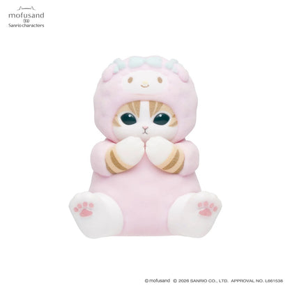 Mofusand x Sanrio Characters Mofumofu Flocked Figure Collection Vol. 2 Blind Box (NEW) [Sold Individually]