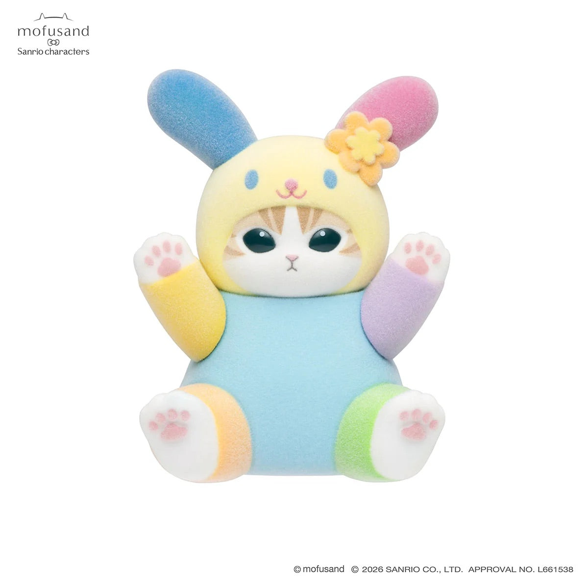 Mofusand x Sanrio Characters Mofumofu Flocked Figure Collection Vol. 3 Blind Box (NEW) [Sold Individually] (Copy)