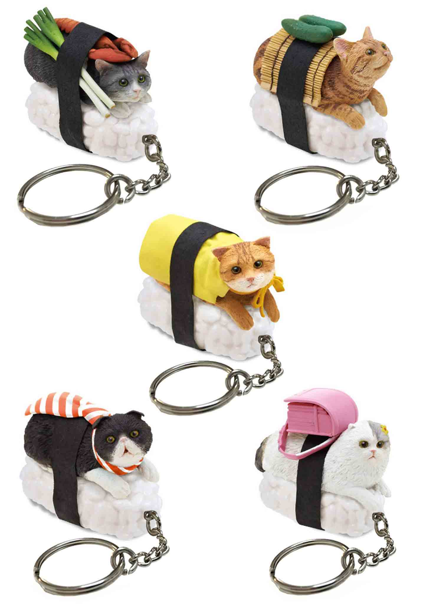 Sushi Cat (Nekozushi) Keyring Blind Box Version 1 [You Choose!]