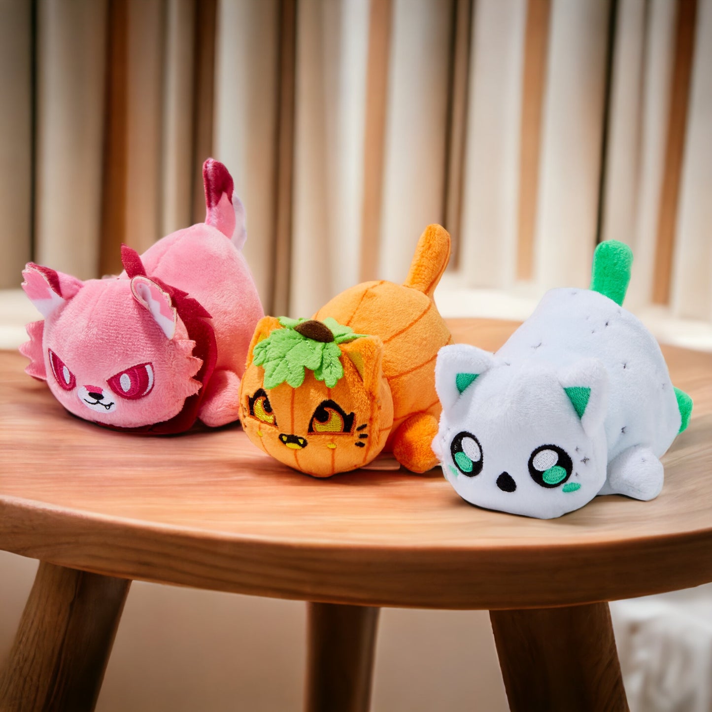 FULL SET OF 3 MeeMeows 4" Halloween Mini Plush from Aphmau (NEW) RARE Plushies